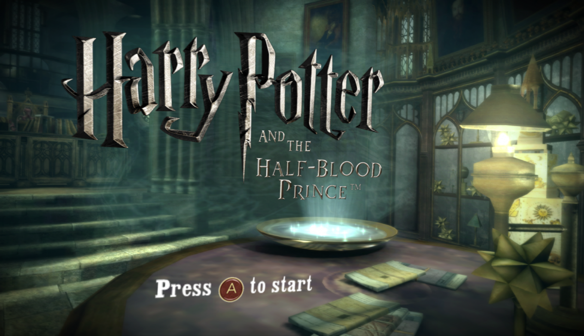 Harry Potter and the Half-Blood Prince – Nintendo Wii (Wii) action-adventure fantasy title screen for video game