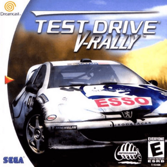 Test Drive V-Rally cover art for Sega Dreamcast (DC) video game