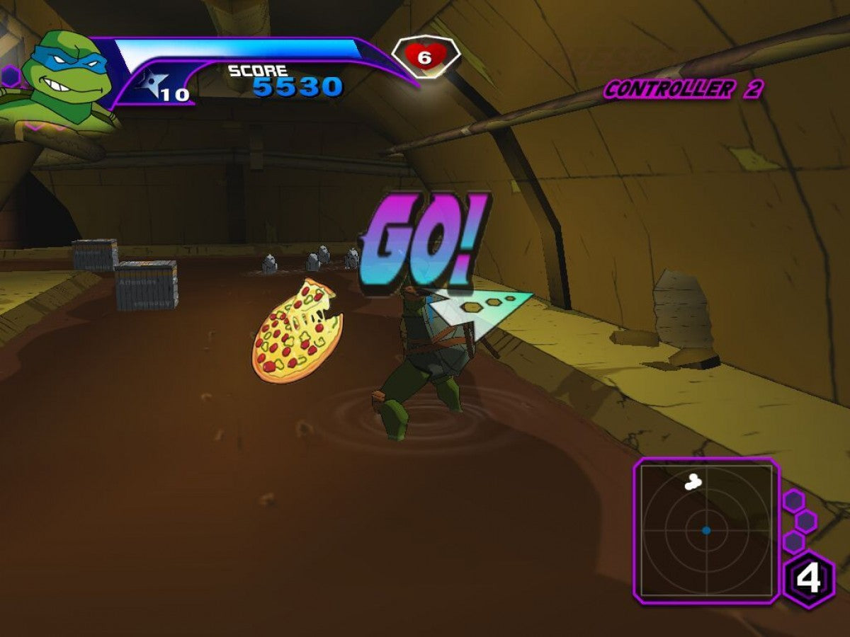 Teenage Mutant Ninja Turtles TMNT Platinum Hits Xbox classic arcade beat em up game four player cooperative brawler featuring Leonardo Donatello Michelangelo Raphael and villains Shredder Krang gameplay screenshot