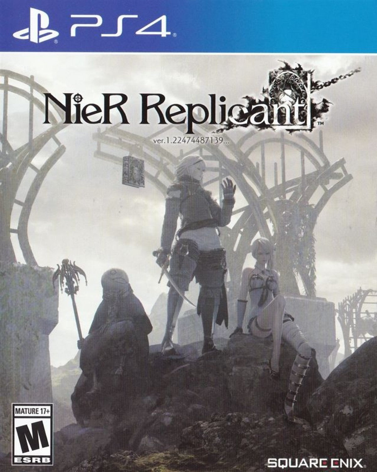 NieR Replicant for PS4 featuring action RPG gameplay and emotional fantasy artwork cover art