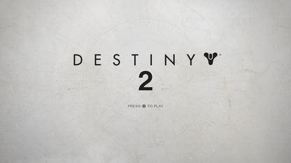 Destiny 2 – Xbox One (XONE) title screen for online multiplayer sci-fi first-person shooter with RPG elements