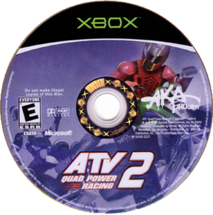 ATV Quad Power Racing 2 disc art for Xbox (XBOX) video game