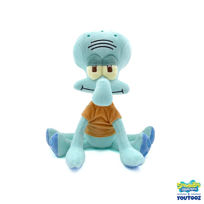 Squidward Sit 9 inch plush toy featuring SpongeBob SquarePants character design soft stuffed collectible official Nickelodeon merchandise and iconic animated display plush