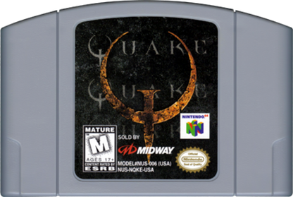 Quake Complete in Box CIB Nintendo 64 N64 for retro video game enthusiasts featuring classic first person shooter gameplay fast paced sci fi combat atmospheric levels multiplayer action iconic weapons complete in box collectible gaming appeal cartridge