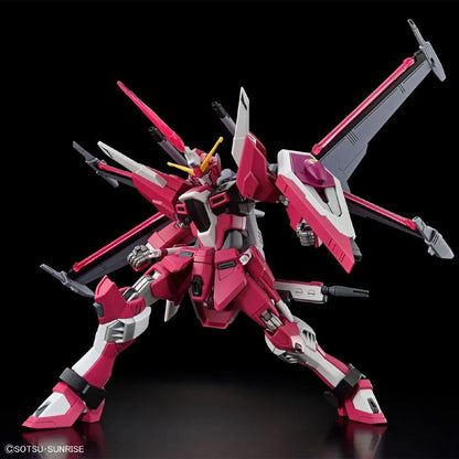 Gundam HG Infinite Justice Gundam Model Kit featuring High Grade Gunpla construction detailed mechanical design articulated poseable model snap together assembly color accurate parts action ready display and collectible anime model building appeal action