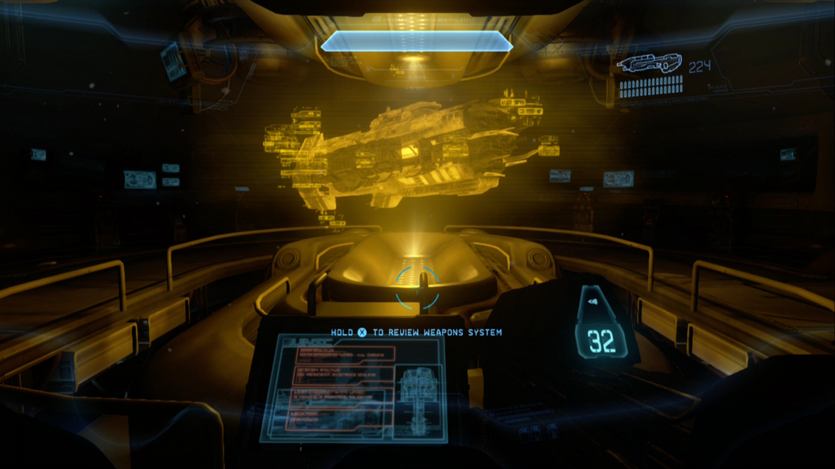 Halo 4 gameplay for Xbox 360 (X360) sci-fi first-person shooter video game