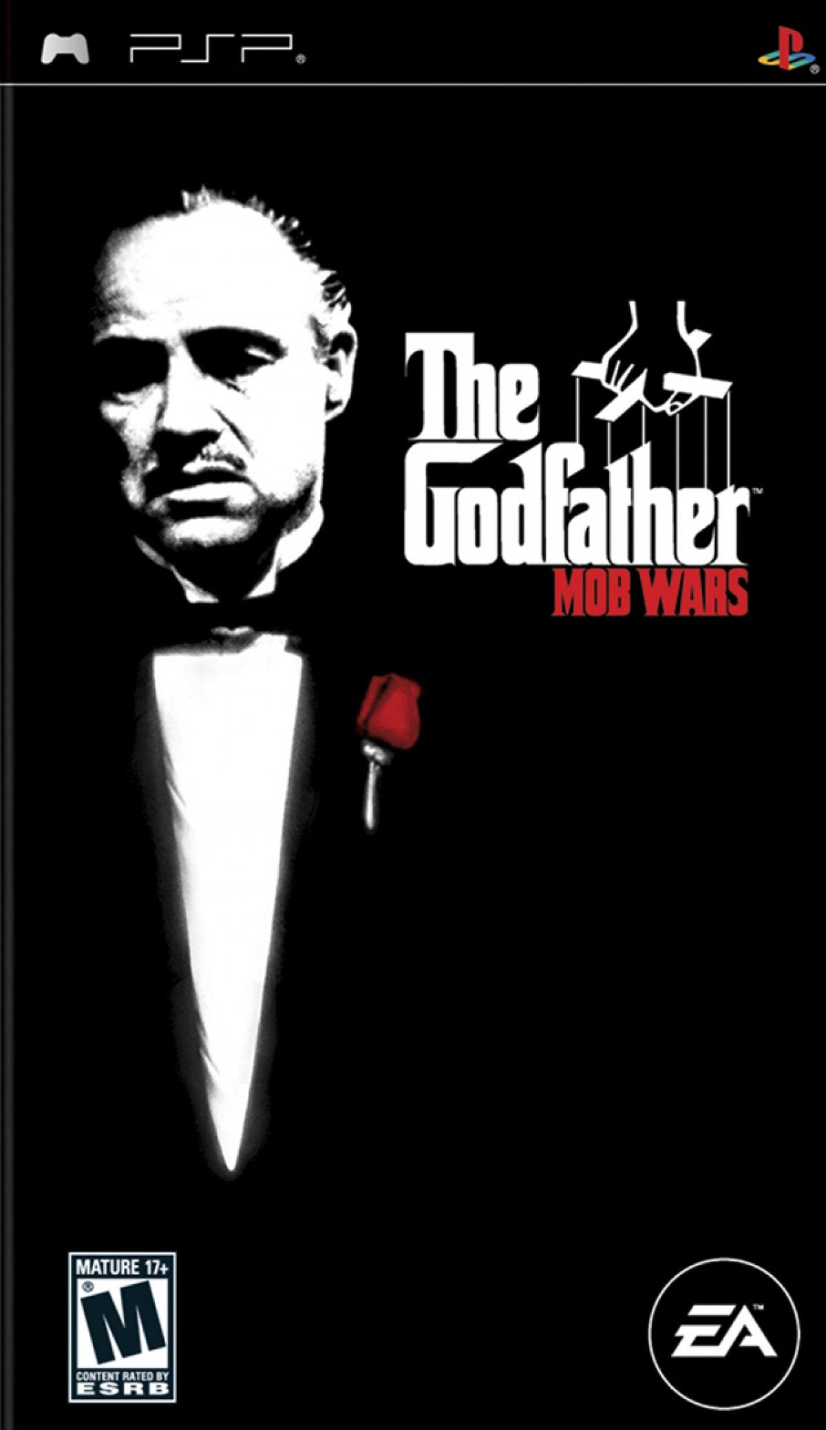 The Godfather: Mob Wars cover art for PlayStation Portable (PSP) action-adventure video game 