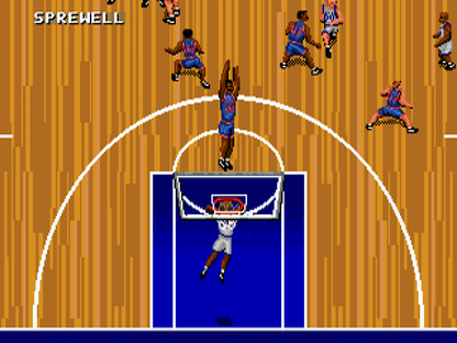 NBA Action 95 starring David Robinson gameplay for Sega Genesis (GEN) video game