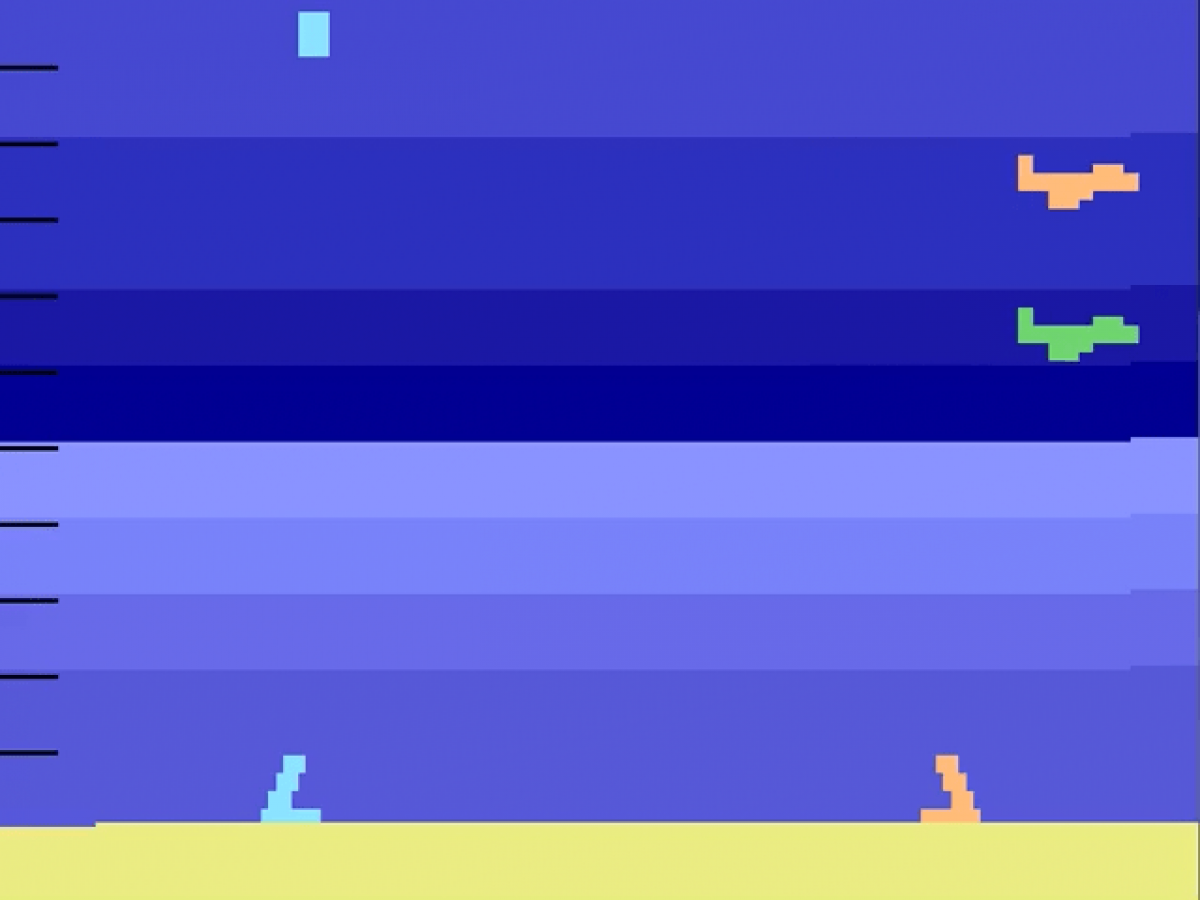 Air Sea Battle title screen art for Atari 2600 video game