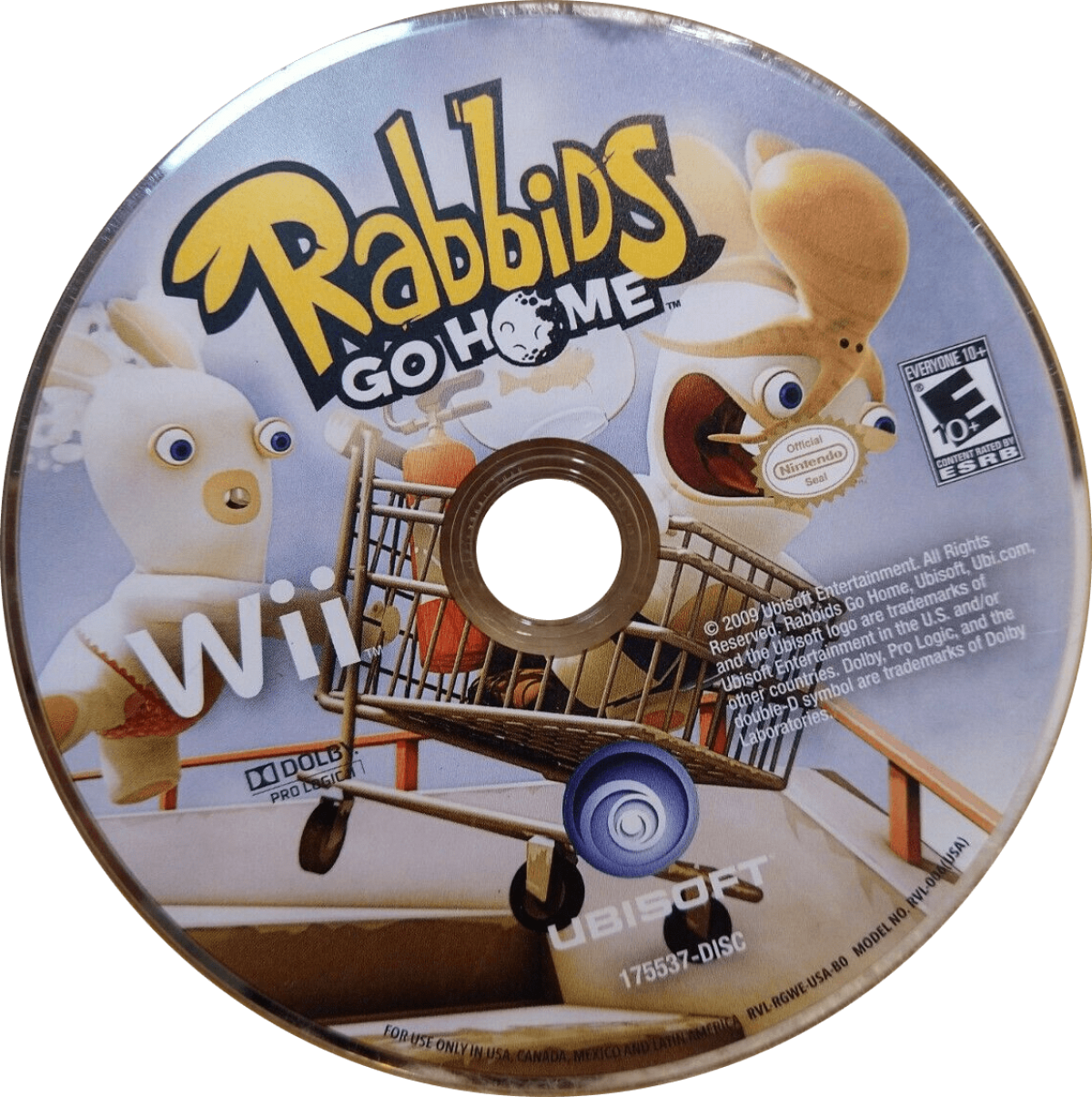 Rabbids Go Home: A Comedy Adventure – Nintendo Wii (Wii) comedy action-adventure platformer video game disc