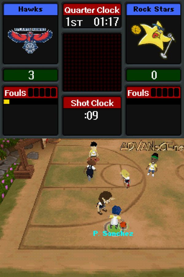 Backyard Basketball gameplay for Nintendo DS (DS) basketball sports video game