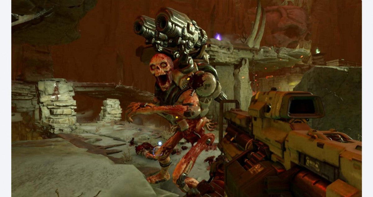 Doom gameplay image for Nintendo Switch NS video game
