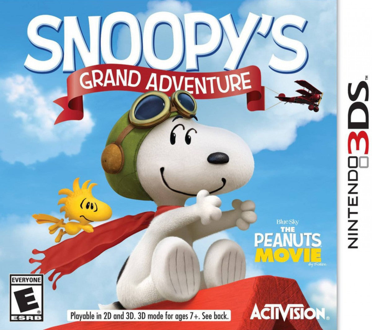 Snoopy's Grand Adventure Nintendo 3DS for action platforming video game fans featuring Peanuts characters side scrolling gameplay imaginative worlds collectible treasures puzzle solving family friendly adventure colorful visuals portable Nintendo gaming collectible gaming appeal cover art