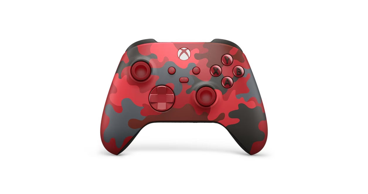 Xbox Daystrike Camo Controller Xbox Series X|S XSX for gaming accessory fans featuring textured grip wireless gameplay enhanced button mapping share button compatibility with Xbox consoles and PC camouflage design ergonomic controls rechargeable battery support and collectible gaming appeal