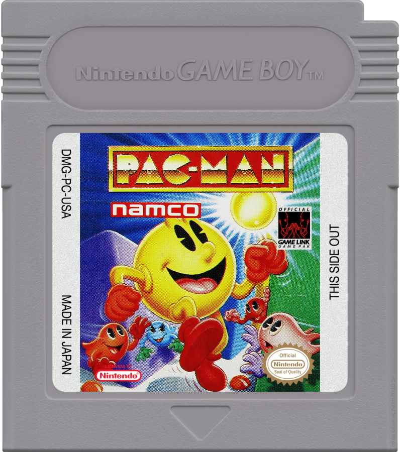 Pac-Man cartridge art for Game Boy (GB) video game