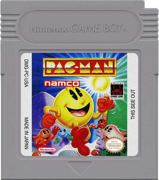 Pac-Man cartridge art for Game Boy (GB) video game
