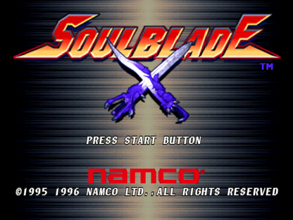 Soul Blade PlayStation PS1 for fighting video game fans featuring weapon based combat legendary warriors arcade style battles martial arts action character selection special attacks tournament gameplay classic 3D fighting experience collectible gaming appeal gameplay