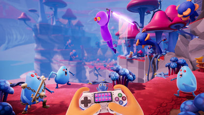 Trover Saves the Universe for PlayStation 4 comedic action adventure game featuring colorful alien worlds platforming combat and humorous story from the creators of Rick and Morty gameplay