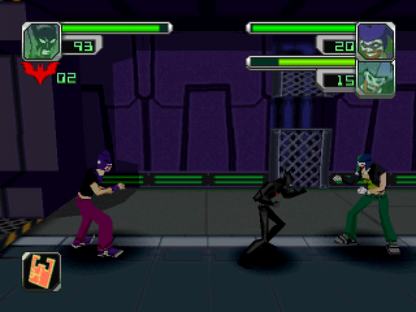 Batman Beyond PlayStation PS1 for action adventure video game fans featuring futuristic superhero combat crime fighting missions Gotham City exploration powerful gadgets fast paced battles based on the animated series platforming action classic PlayStation gameplay collectible gaming appeal gameplay