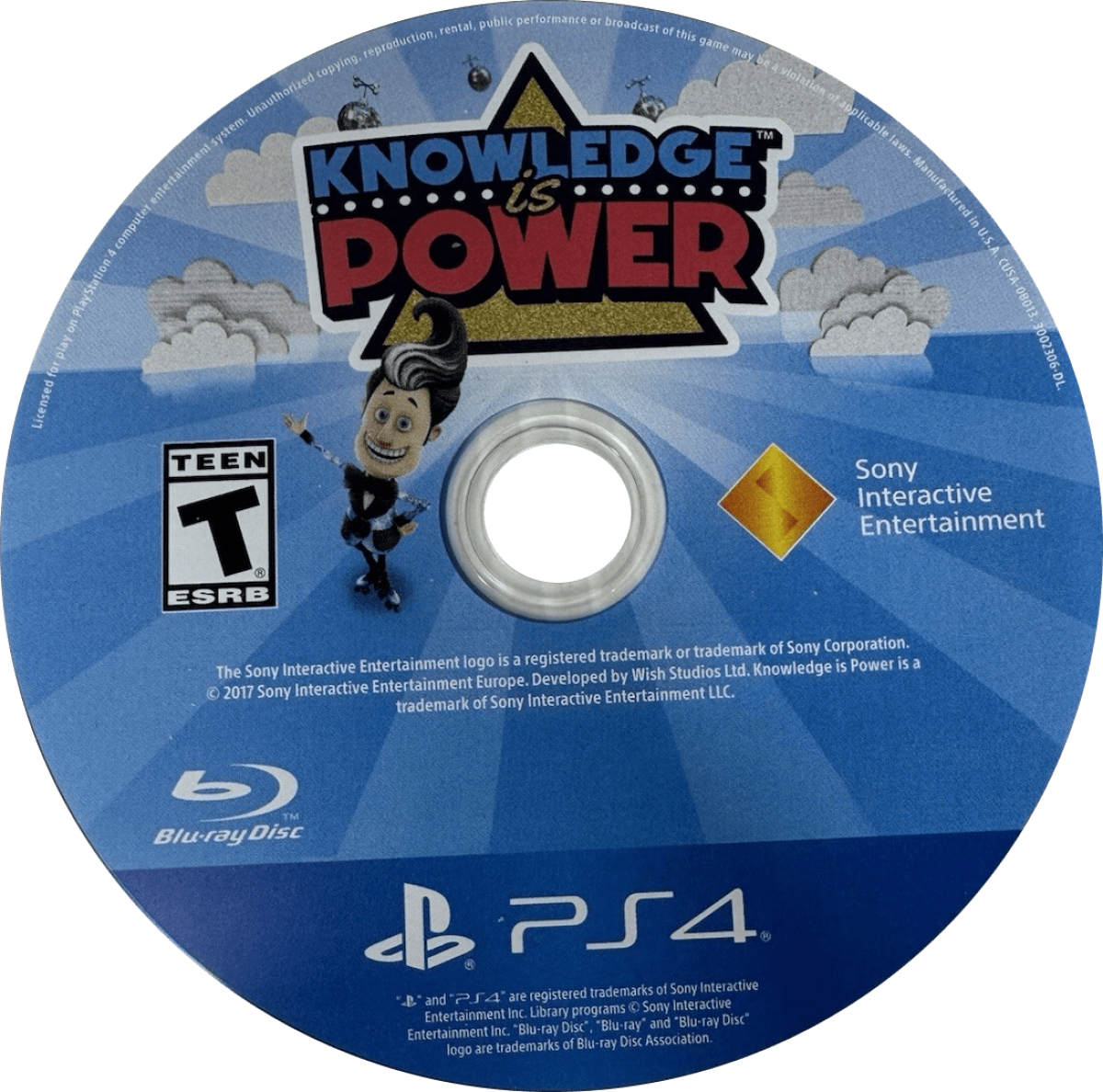 Knowledge Is Power PlayStation 4 (PS4) party quiz video game disc