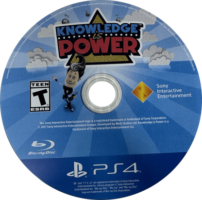 Knowledge Is Power PlayStation 4 (PS4) party quiz video game disc