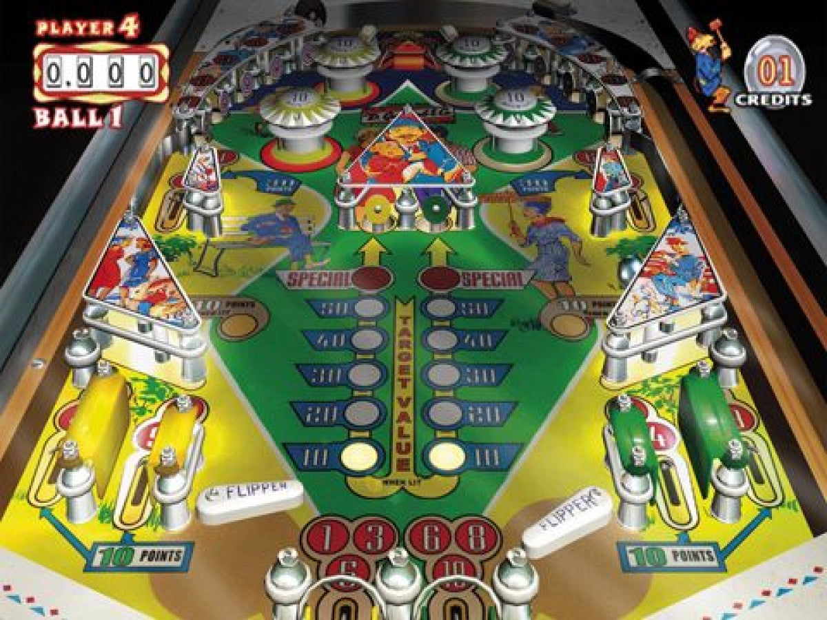 Pinball Hall of Fame: The Gottlieb Collection – PlayStation 2 (PS2) video game gameplay, pinball simulation game.