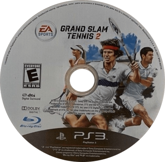 Grand Slam Tennis 2 disc for PlayStation 3 (PS3) video game