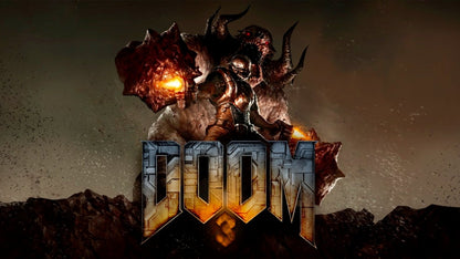 DOOM 3 BFG Edition Xbox One game featuring intense first person shooter action, atmospheric sci fi horror, and the complete remastered DOOM 3 experience gameplay