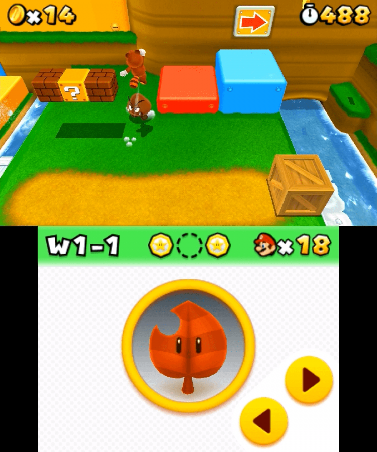 Super Mario 3D Land gameplay for Nintendo 3DS (3DS) platformer video game