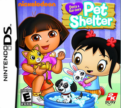 Dora & Kai-Lan's Pet Shelter – Nintendo DS: Care for pets, complete fun shelter tasks, and explore interactive adventures with Dora and Kai-Lan front cover