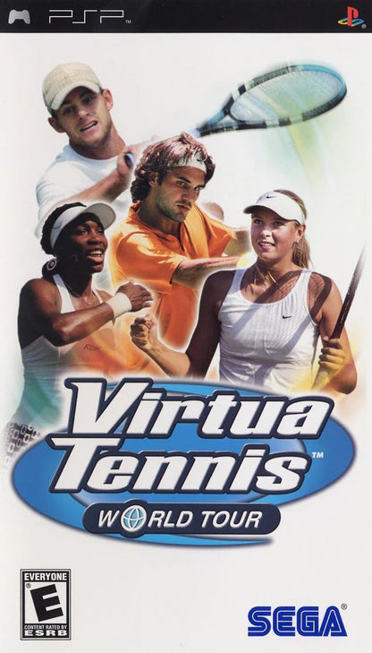 Virtua Tennis: World Tour – cover art for PlayStation Portable (PSP) tennis sports game