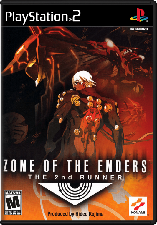 Zone of the Enders: The 2nd Runner – PlayStation 2 (PS2) video game cover image, mecha action.