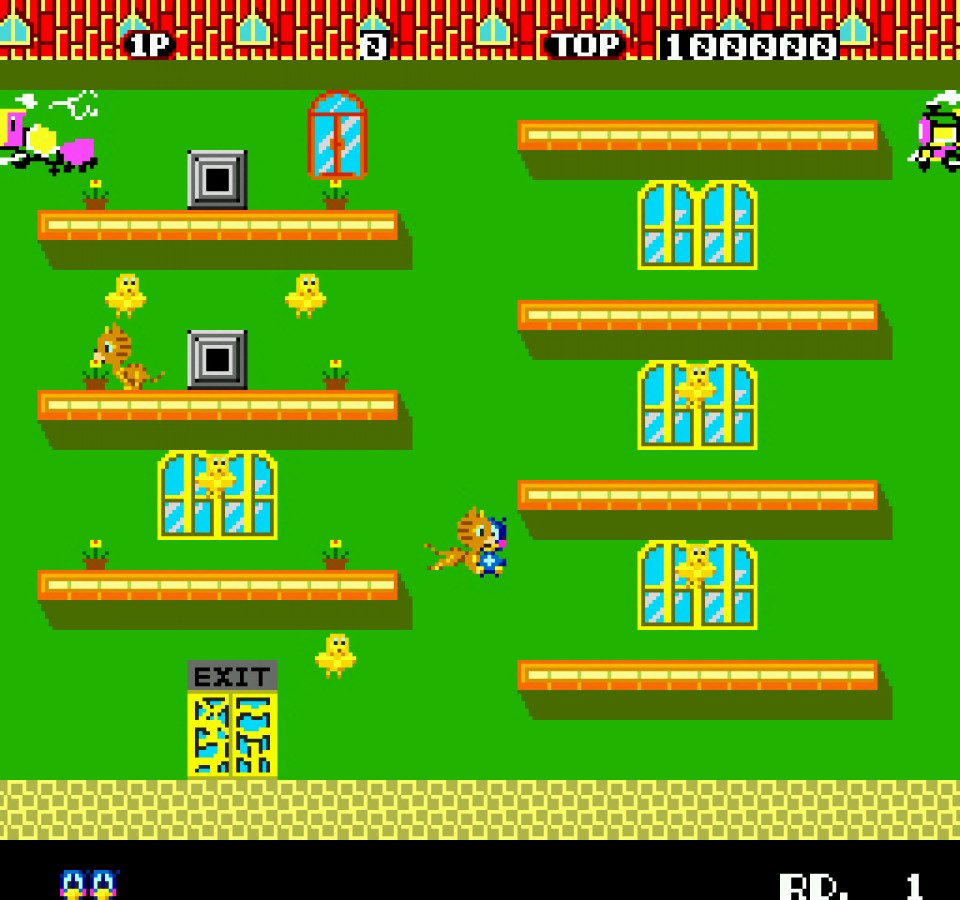 Flicky Sega Genesis GEN for retro video game enthusiasts featuring classic arcade action gameplay colorful platforming stages fast paced enemy avoidance charming bird character family friendly challenges and collectible gaming appeal gameplay 