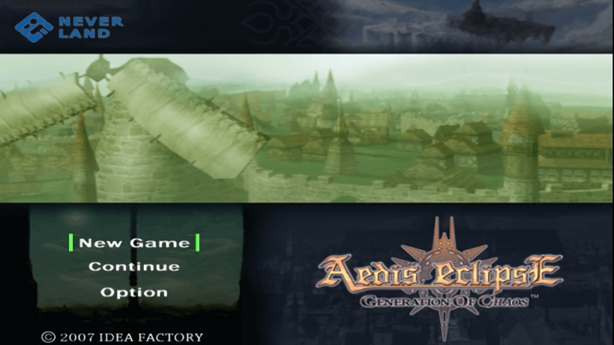 Aedis Eclipse: Generation of Chaos retro PSP video game Aedis Eclipse Generation of Chaos tactical RPG fantasy strategy turn based combat anime style role playing game handheld console release gameplay 