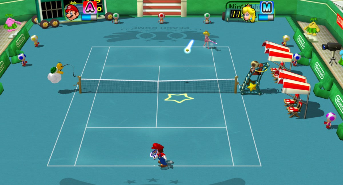 New Play Control: Mario Power Tennis – Nintendo Wii (Wii) arcade tennis sports multiplayer video game gameplay