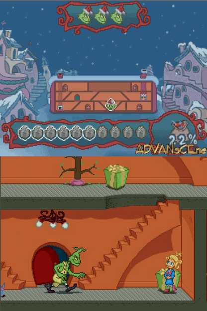 Dr. Seuss: How the Grinch Stole Christmas gameplay for Nintendo DS (DS) holiday adventure video game