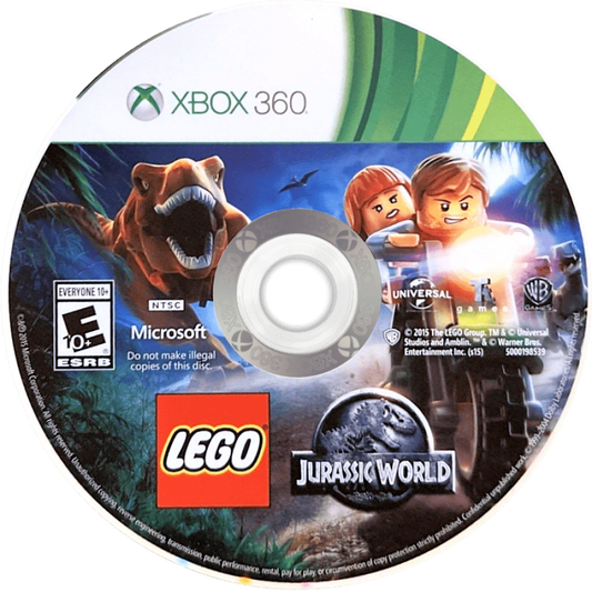 LEGO Jurassic World disc for Xbox 360 (X360) action-adventure video game