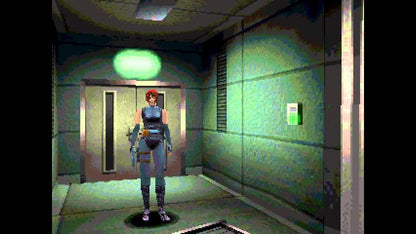 Dino Crisis PlayStation 1 survival horror game Regina and dinosaurs third-person combat puzzle solving futuristic setting gameplay