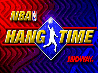 NBA Hang Time title screen for Sega Genesis (GEN) video game