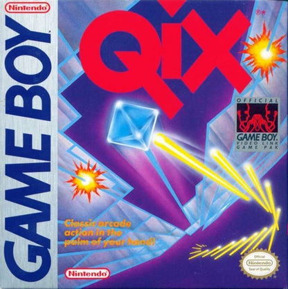 Qix cover art for Game Boy (GB) video game