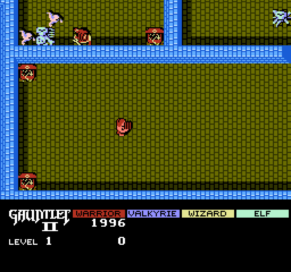 Gauntlet II gameplay image for Nintendo Entertainment System (NES) retro video game