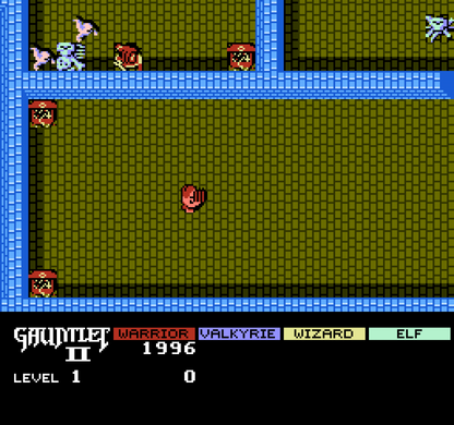 Gauntlet II gameplay image for Nintendo Entertainment System (NES) retro video game