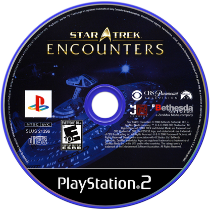 Star Trek: Encounters disc art for Playstation 2 (PS2) video game