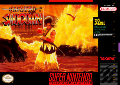 Samurai Shodown cover art for Super Nintendo Entertainment System (SNES) video game