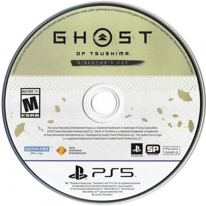 Ghost of Tsushima Director’s Cut for PS5 featuring enhanced open-world samurai action and cinematic storytelling disc 