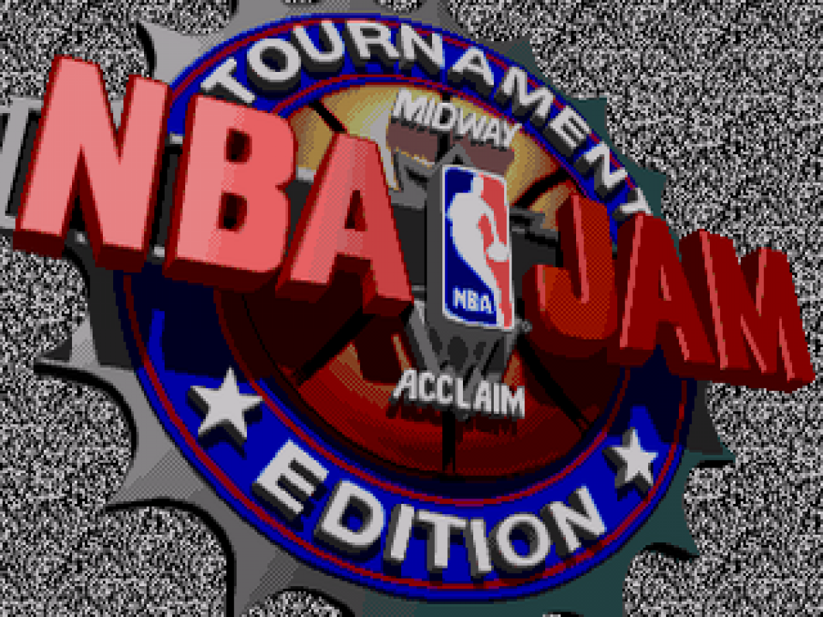 NBA Jam: Tournament Edition title screen for Sega Genesis (GEN) video game