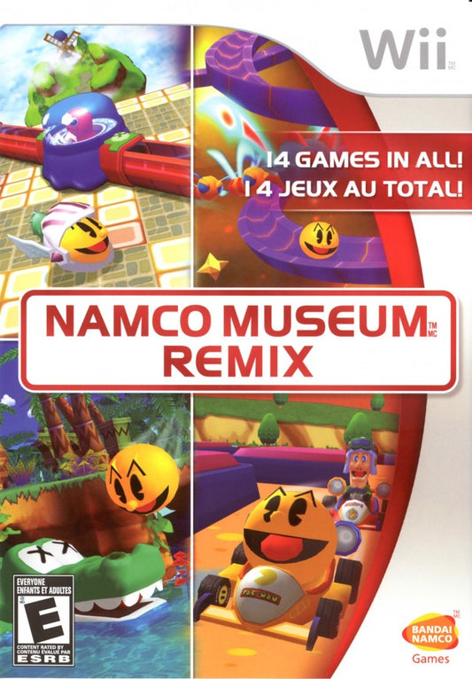 Namco Museum Remix – Nintendo Wii (Wii) arcade classic compilation party video game cover art