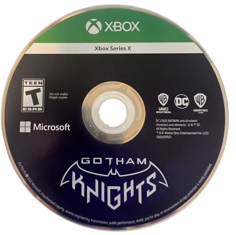 Gotham Knights Deluxe Edition Xbox Series X video game Gotham Knights superhero action RPG open world Batman universe cooperative combat console title Xbox Series X release disc