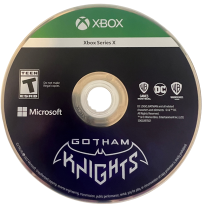 Gotham Knights Deluxe Edition Xbox Series X video game Gotham Knights superhero action RPG open world Batman universe cooperative combat console title Xbox Series X release disc