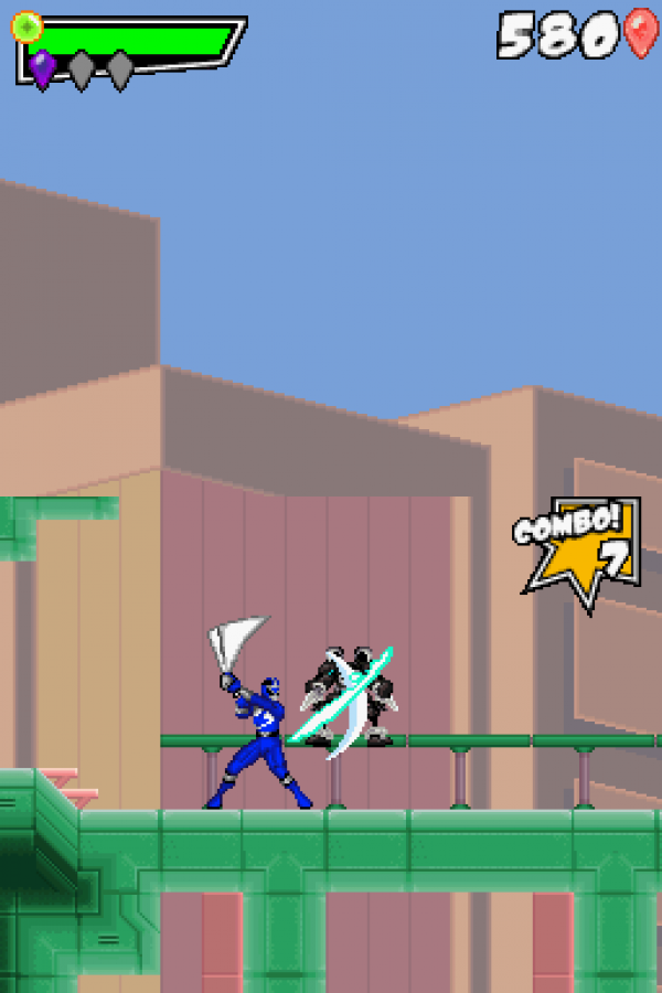 Power Rangers: Samurai gameplay for Nintendo DS (DS) action adventure video game